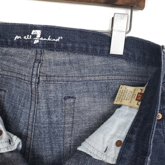 7 For All Mankind DOJO 7 Embroidered Med Wash Mid Rise Wide Leg Jeans Size: 29 - Picture 6 of 6
